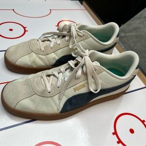 PUMA Club II Year Of Sports Lace Up Mens Off White Sneakers Casual Shoes Size 12